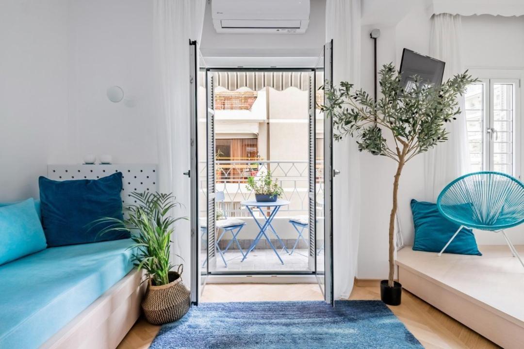 Blue City Center Boutique Apartment Tesalonika Bagian luar foto